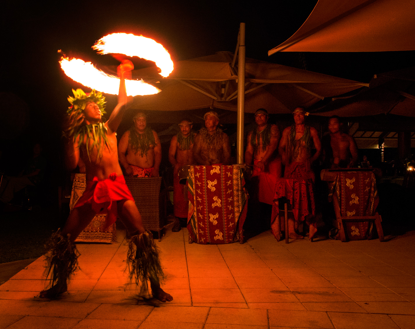Samoan fire dancers