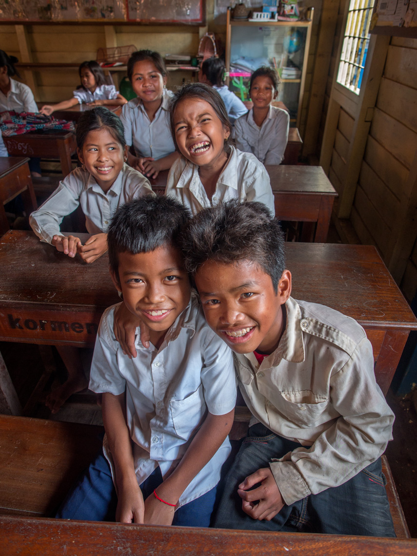 Cambodian school kids