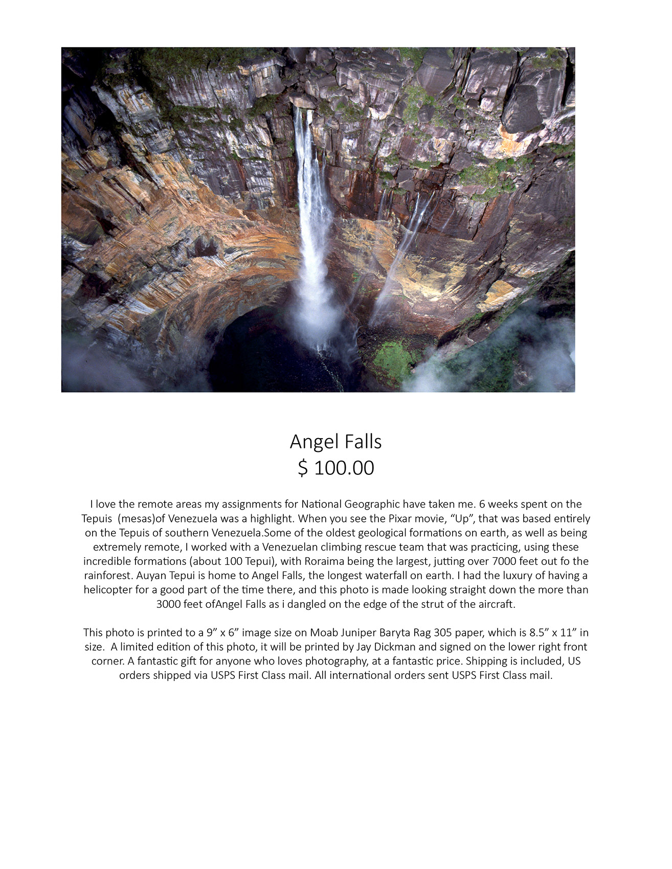 Angel Falls Birds-Eye View